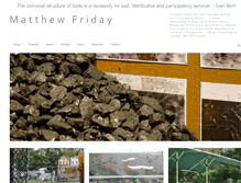 Tablet Screenshot of matthewfriday.net